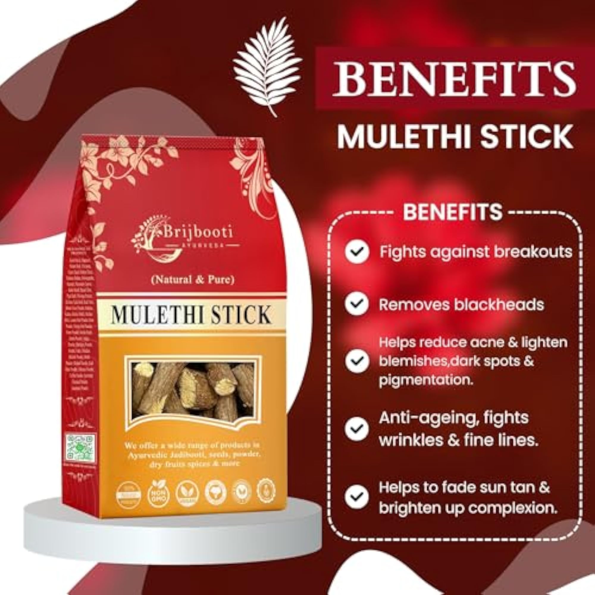 Brijbooti Mulethi Stick 200 Gram