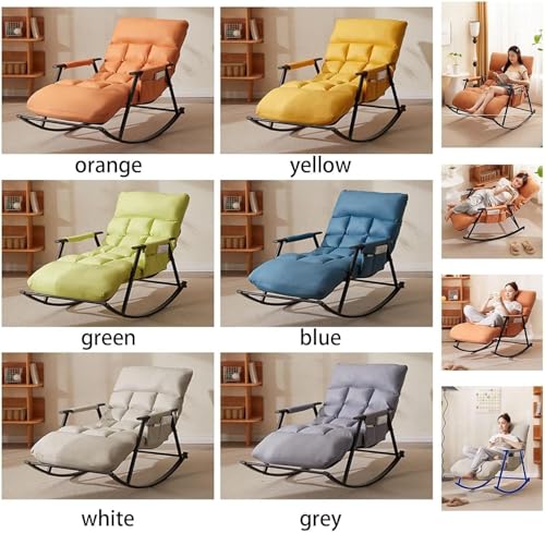 WAZHOU Cadeira Reclinável Sala Estar,Cadeira Balanço Quarto,Cadeiras Pátio, Cadeiras Gramado,Cadeira