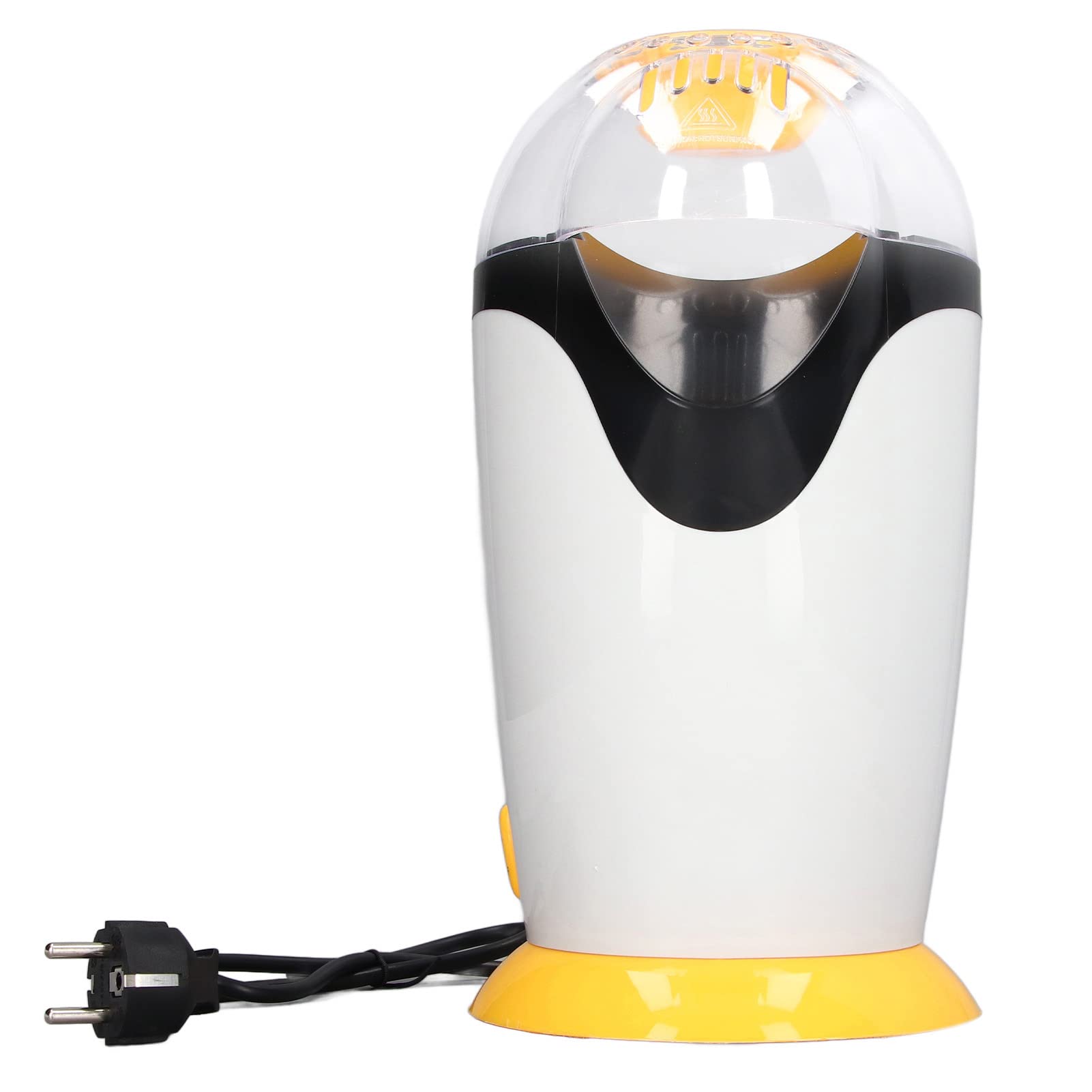 Mini Máquina de Palomitas de Maíz Caliente de 1200W, Palomitas de Maíz de Soplado en Caliente de 2,5 L con Cubierta Transparente Antiescaldaduras para Fiestas Navideñas