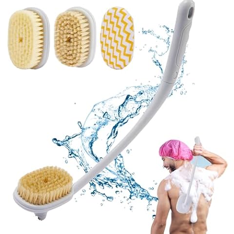 PIMEKOY 3-in-1 Long Handle Back Scrubber Cover