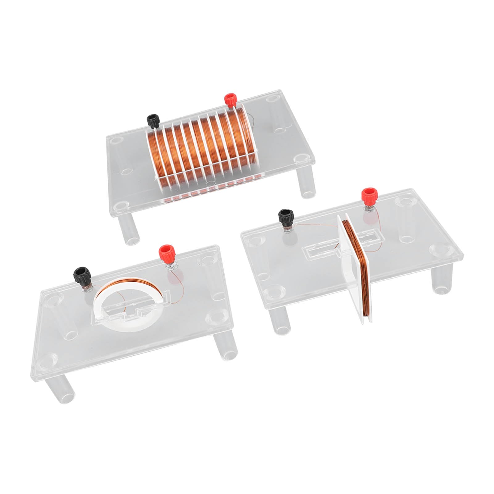 pour Les expériences scientifiques en Classe : kit d'instruments d'enseignement de la Physique de démonstration de Champ magnétique Actuel avec Coque en PVC Transparent projetable