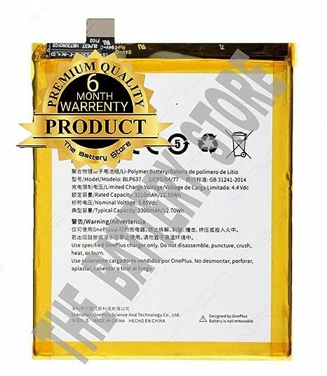 Image of Original BLP637 Battery for OnePlus 5 /1+5T Battery with 6 Months Warranty** (J00468486)