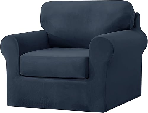 Miniatura 34 de UNBBRRL Fundas de sofá de 7 piezas para sofá, funda de repuesto para sofá Ektorp de 3 asientos con 1 funda principal, 3 fundas de cojín de asiento,