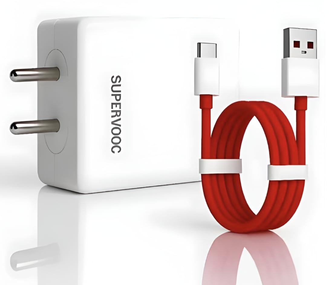 85W SuperVOOC Fast Charger with Type C Cable Compatible for OnePlus 10R, 11R, Nord 3, Oppo, Realme, Vivo & iQOO Mobiles | USB Type C with Charger [Cable Included ]-image-10