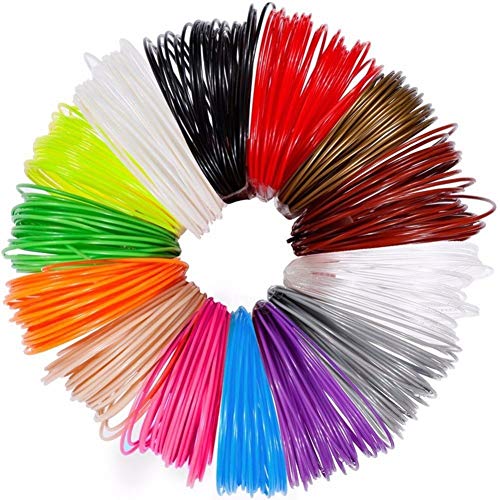 W-Shufang,3D 3D Pen Special 1.75mm PLA Filament 3D Printing Material 3D Printer 12Color Refills Modeling Stereoscopic No Pollution 36m