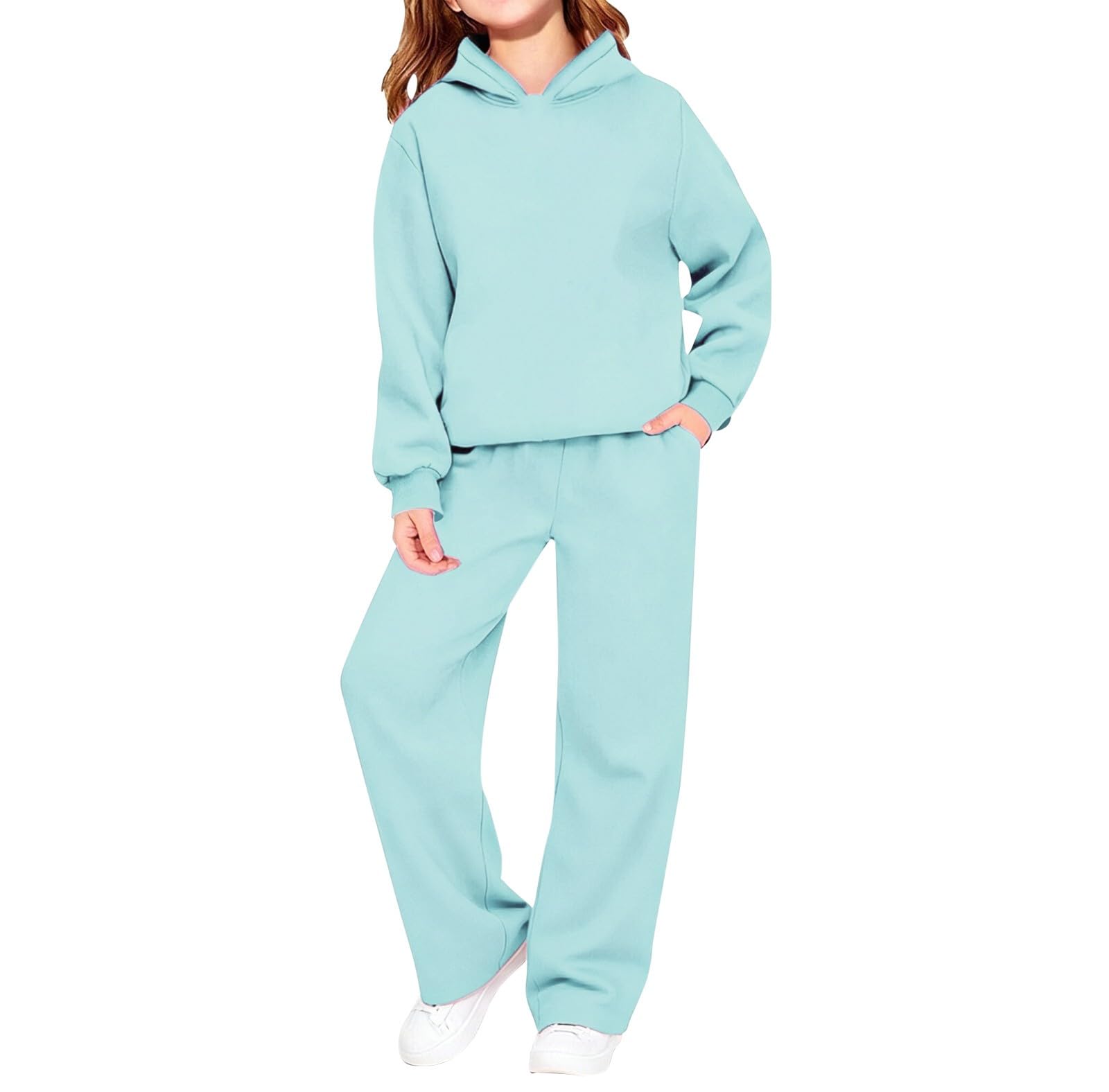 Tracksuit Teenager Mädchen Baggy,Trainingsanzug Mädchen 134 Sportanzug | Babybekleidung Kleidungsset Activewear Trainingsanzug Sweatpants Sportanzug Jogginganzug Sportset Sweatpants