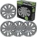 Price comparison product image Marko Auto Accesories 15" Wheels Trims Silver ABS Plastic Universal Fitting Alloy Look Cover Set Of 4