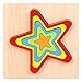 Puzzle 3D Giocattoli di Legno Forma Geometrica Fai da te Creativo Bambini Montessori Giocattolo Partita Jigsaw Cognition Board Giocattoli Stella
