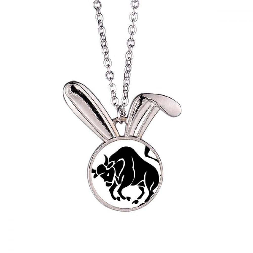 Collier pendentif constellation Taureau Lapin astrologie bijoux
