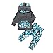 Jungen Baby Strampler Kleidung, LANSKIRT Langarm-Tierdruck mit Kapuze Tops + Hosen Mode Outfits Kleider Set Kinder Bekleidungssets