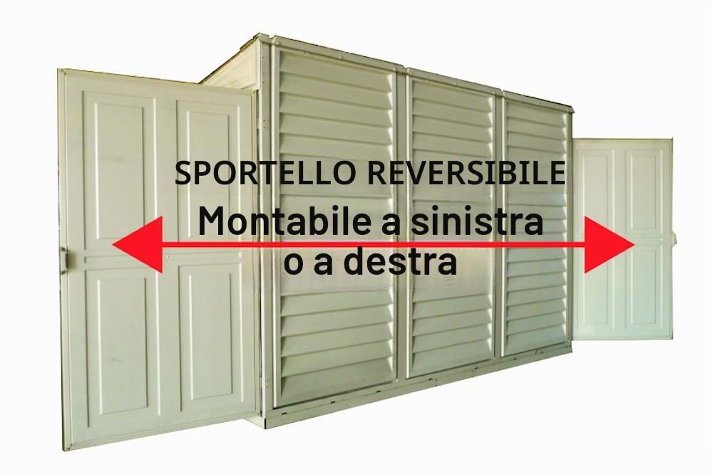 Duramax Plastica Sidemate Shed 1.2 x 2.4 m Avorio