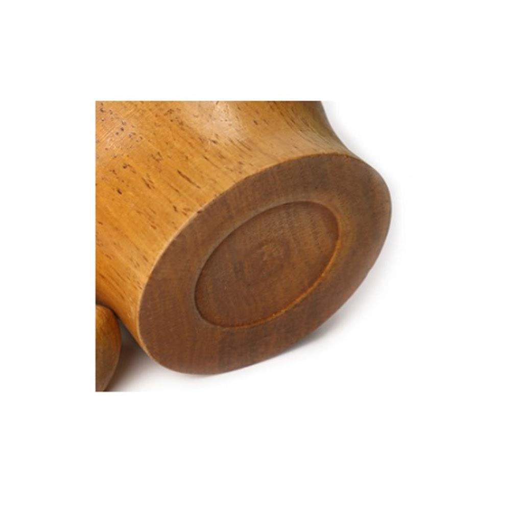 Mortier Et Pilon En Bois - Pour écraser épices, Ail, Noix, Café... - Dimensions : Mortier 10.5x5.5 Cm, Pilon 15 Cm - Bois Naturel Sans Traitement Chimique