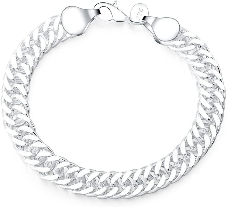 Cuff 10mm Wide 8'' Snake Chain Bracelets for Women Charm Bracelet Party Jewelry