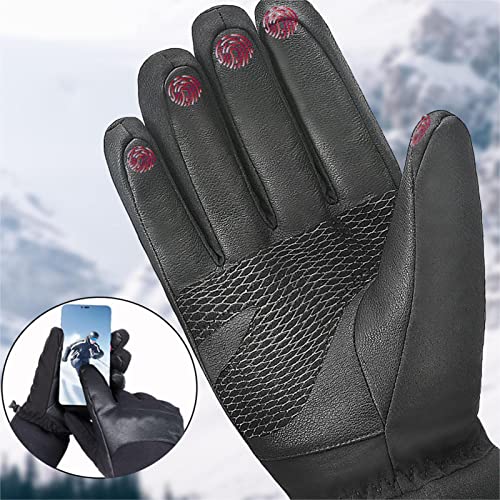 HiXip de esqui na neve - de esqui para neve com dedos com tela sensível ao toque,de neve de inverno