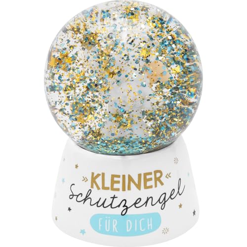 Sheepworld Dream globe with small guardian angel motif, snow globe with glitter, height 6.5 cm, gift Christmas, Silvster - Image 4