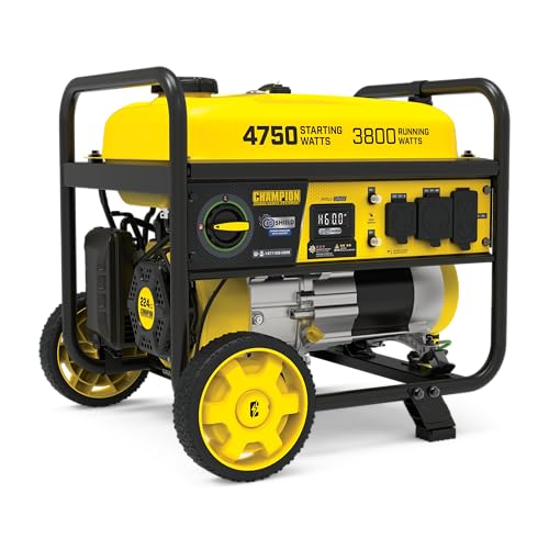 Champion Power Equipment 4750-Watt RV Ready Portable Generator with Free 3-Year Warranty, CARB...
