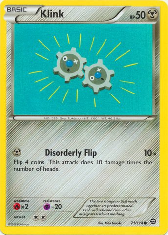 Amazon.com: Pokemon - Klink (71/114) - XY Steam Siege : Toys