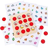 Luckxing Memory Schachspiel,Passendes Memory-Spiel für Jungen | Montessori Toys Hölzernes Memory-Spiel Passendes Lernspielzeug für die Entwicklung der Feinmotorik, Geschenke für Kinder
