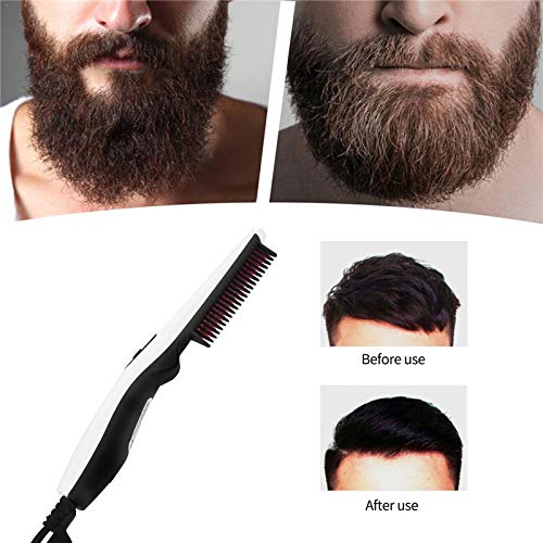 Cepillo alisador eléctrico OZK para barba y cabello miniatura 3