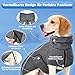 SlowTon Wintermantel für Hunde, Warmes Futter aus Polar Fleece Außenjacke für Hunde mit Rollkragenschal Reflexstreifen Einstellbar Wasserdicht Winddicht Welpenweste Weiches Haustier
