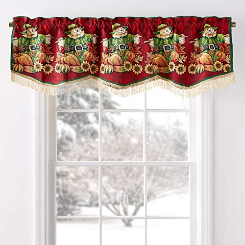 image for HomeCrate Fall Harvest Collection, Scarecrow Pumpkins Autumn Leaves an