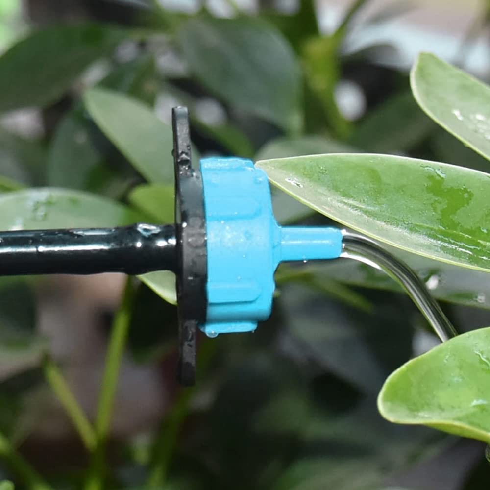 [Pack 500] GOTERO AUTOCOMPENSANTE 4 litros por Hora. Gotero para riego agrícola y jardinería. Gotero pinchado Desmontable Apto para micro tubo. Presión Trabajo 1 a 4 Bar | Incluye Membrana nítrica