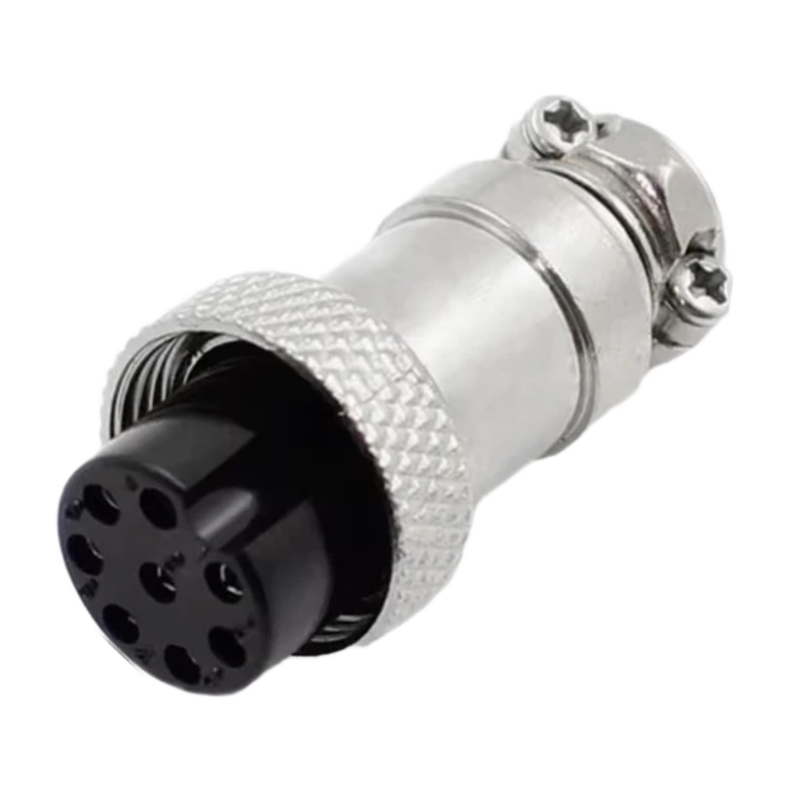 5 Connettori aerei circolari in metallo da mm 16(8 pin female)