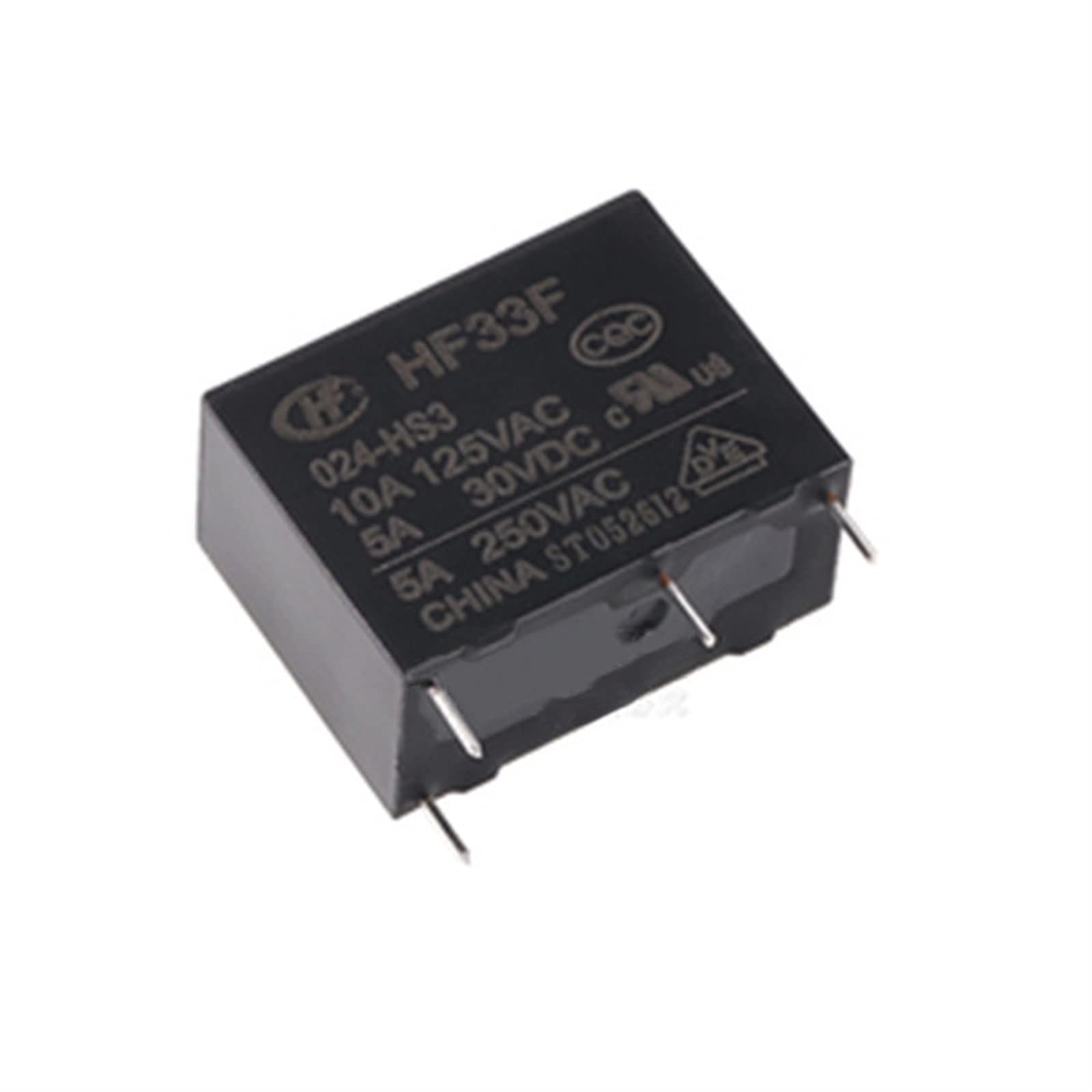 AQHYEBNSR 5PCS Original New Relays HF33F-005 012 024-HS3 4PIN 5A/250VAC 5A/30VDC 5V 12V 24V