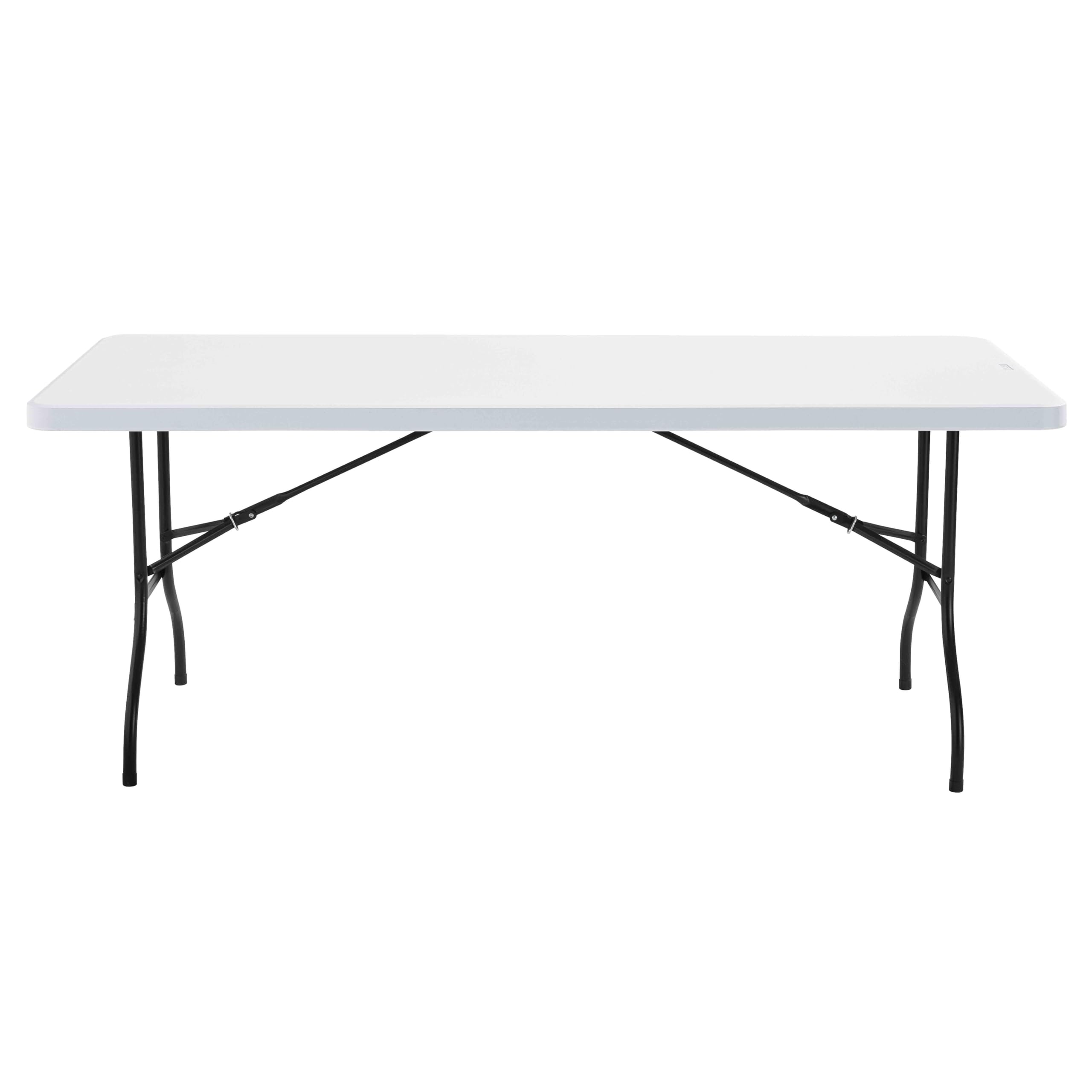 Table de Jardin Pliante 8 Places Blanc - 180cm x 74cm x 74cm