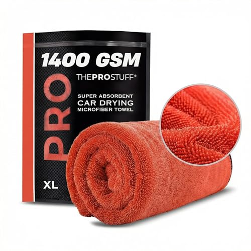 Image of Car Drying Towel | Super Absorbent | Twisted Loop Microfiber | Dual-Sided, Lint-Free, Scratch-Free, 1400 GSM Drying Towel for Car Detailing (X Large)