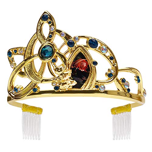 Diadème de princesse Disney Merida au design doré sculpté