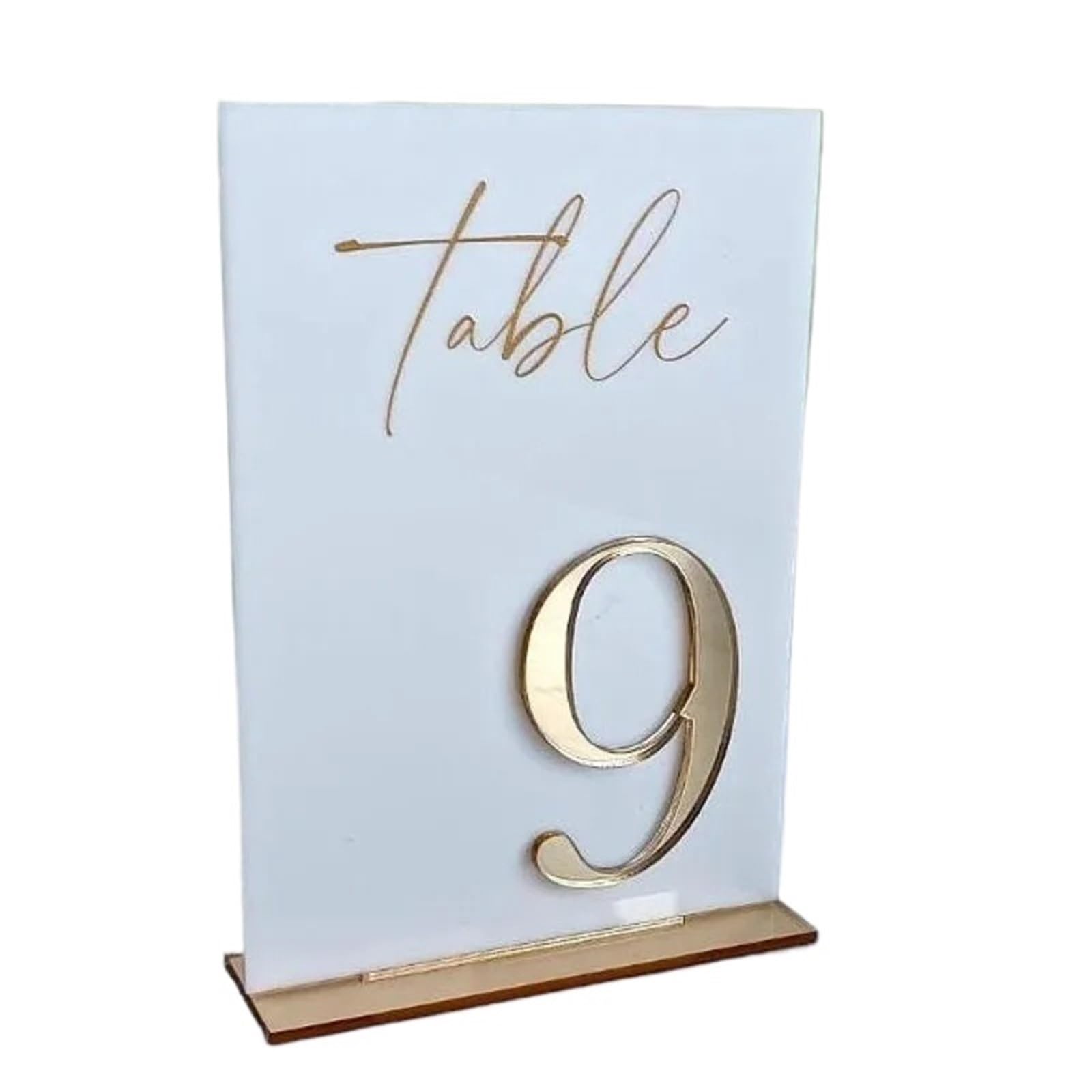 PortanúMeros De Mesa Wedding Table Numbers for Ceremony and Reception Gold Floral Centerpiece PosanúMeros Para Boda(Table 1-5)