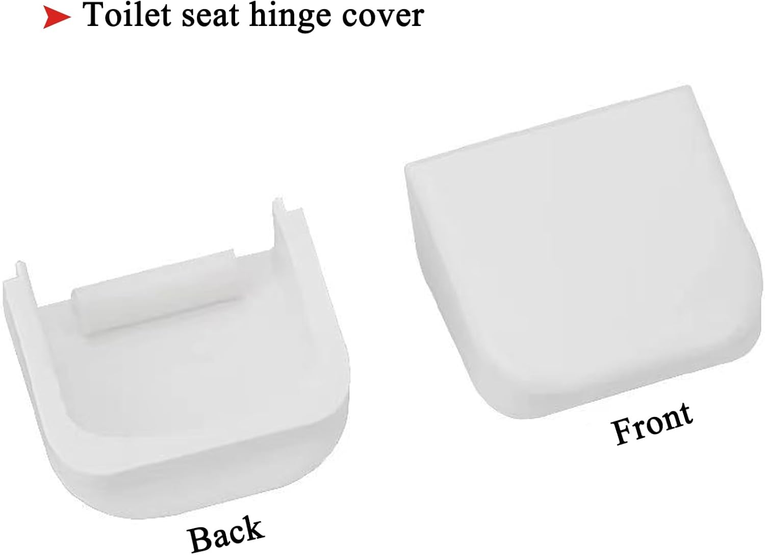 6 Packs Toilet Seat Hinge Cover Caps Compatible with Kohler 7315/7316 Toilet Seat Replacement Parts