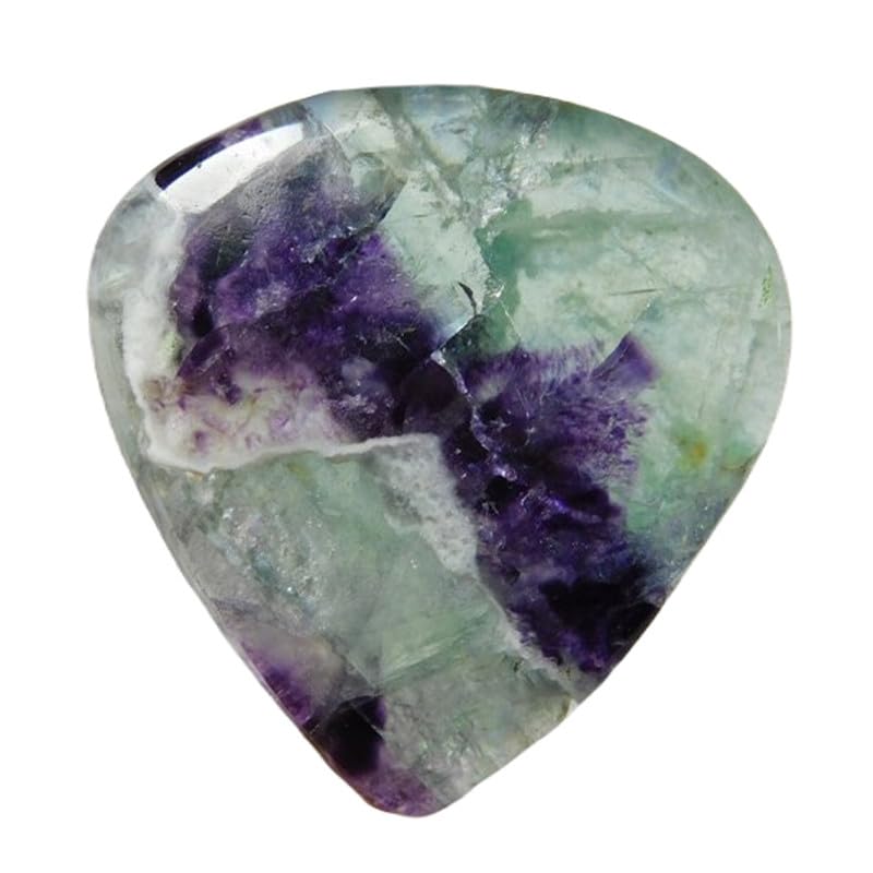 Fluorite naturelle en poire pour création de collier et bague fait main
