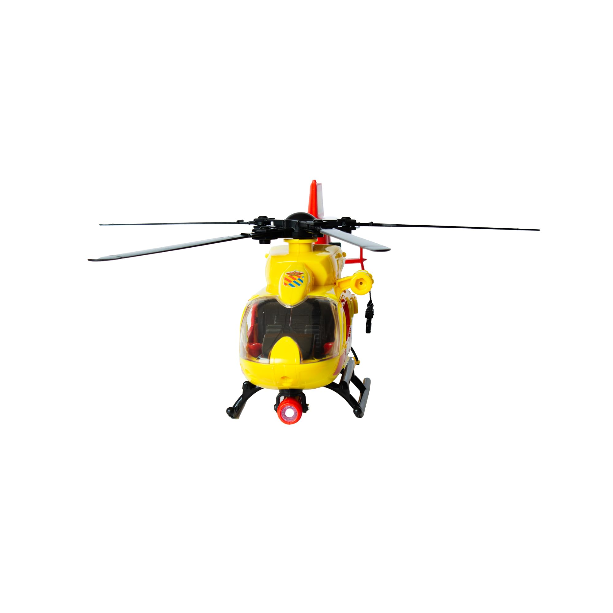 Dickie Toys - UME Rettungshubschrauber 36cm, Spielzeug Hubschrauber, Propeller an Seil, Licht und Ton, Trage, Spielzeug Kinder Mädchen ab 3 Jahren (203716024SI5)