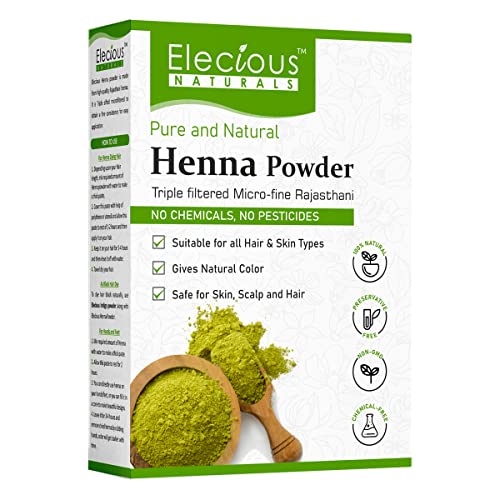 Elecious Polvo de Henna Natural para Cabello 200g miniatura 1