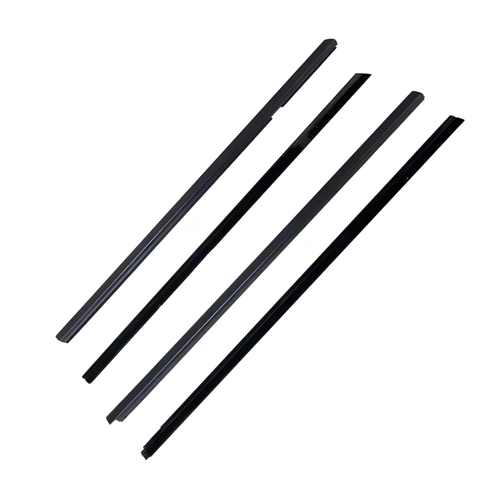 Jbpihzt One Color 4Pcs Car Outer Windows Rubber Weatherstrip Waterproof Pressure Strip Sealing Belt For Insight 2010-2014