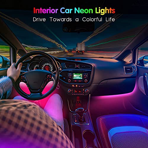 Car Led Strip Light, Ej's Super Car 4Pcs 36 Led Multi-Color Car Interior Lights Under Dash Lighting Waterproof Kit With Multi-Mode Change And Wireless Remote Control, Car Charger Included,Dc 12V… #TOP2