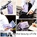 EASTHILL Big Capacity Pencil Case Canvas High Large Storage Pouch Marker Pen Case Simple Stationery Bag School College Office Organizer for Teens Girls Adults Student - Purple