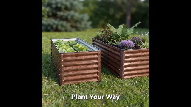 Amazon.com: SnugNiture 2-Pack 8x2x2FT Galvanized Raised Garden Bed