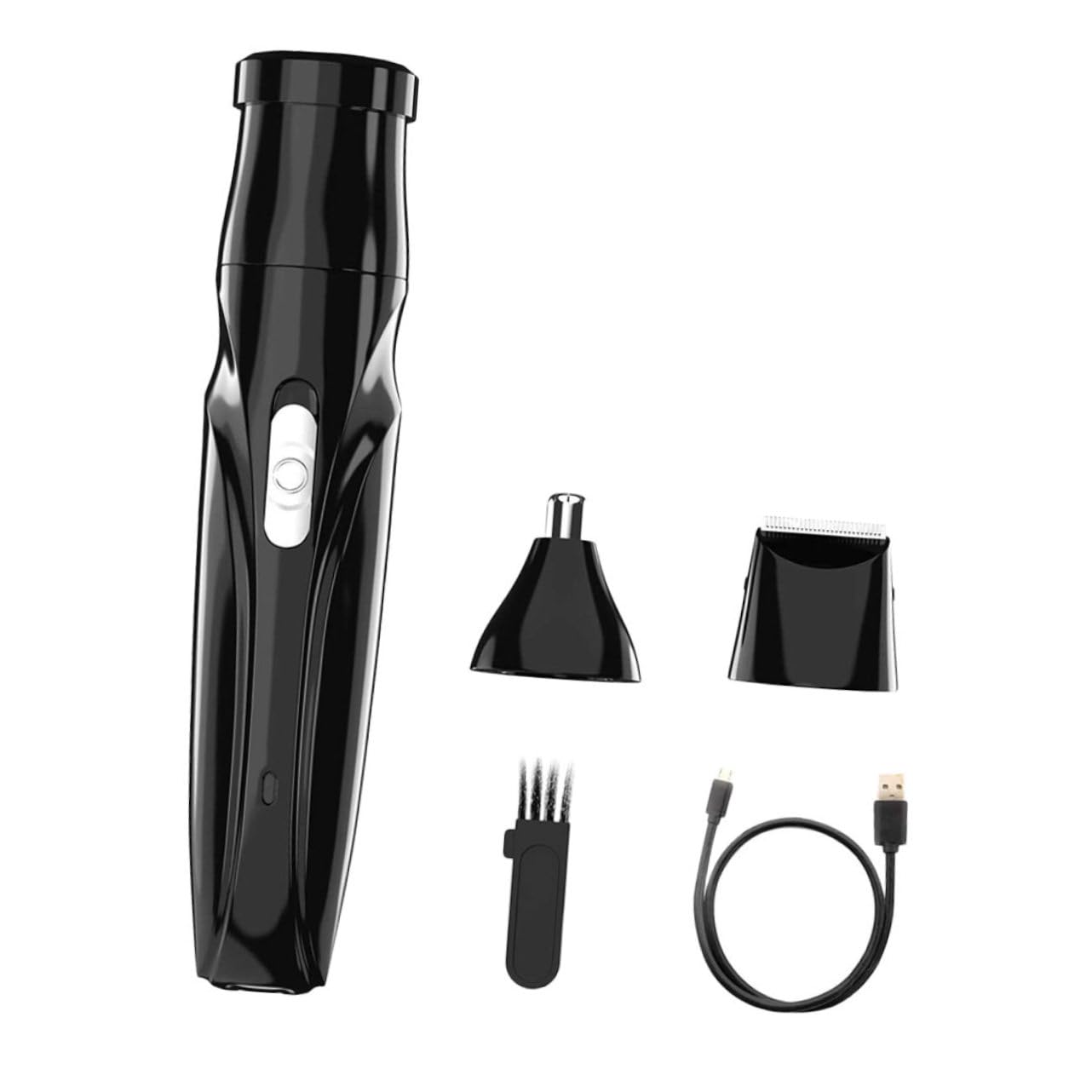 WOFASHPURET Nose Hair Trimmer Eyebrow Hair Remover Electric Razor 3D Rotation Head Multiple Replacement Heads