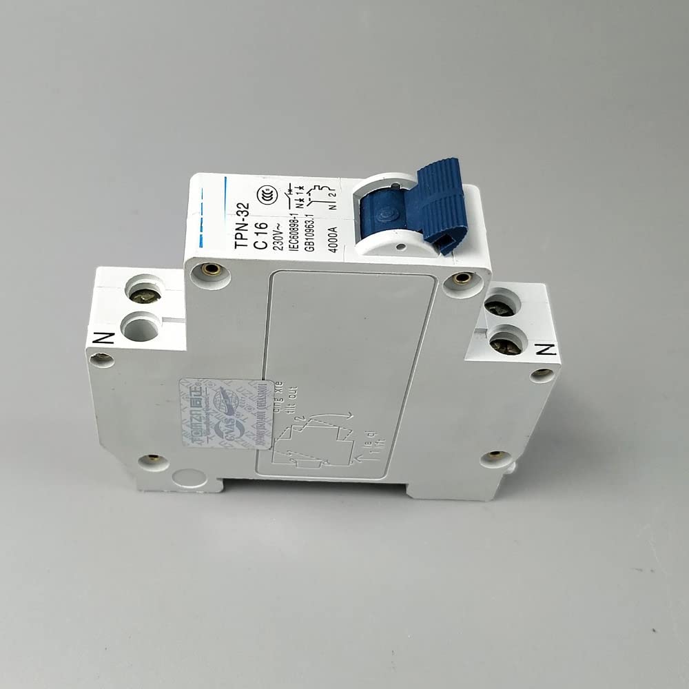 サーキットブレーカー TPN 1P+N ミニサーキットブレーカー MCB 10A、16A、20A、25A、32A(TPN 10A)