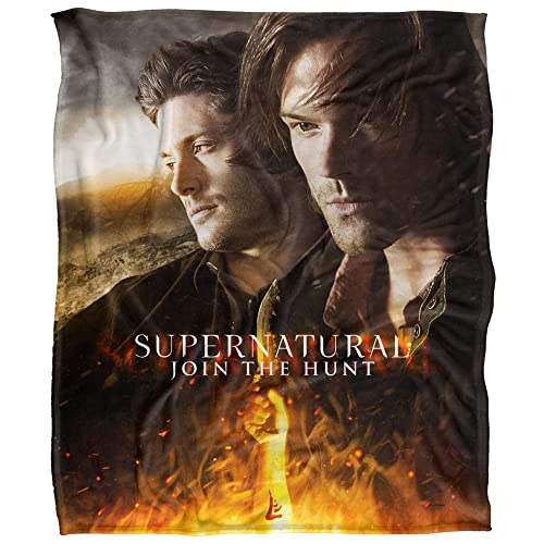 SUPERNATURAL Silky Touch Superweiche Kuscheldecke 152 x 127 cm