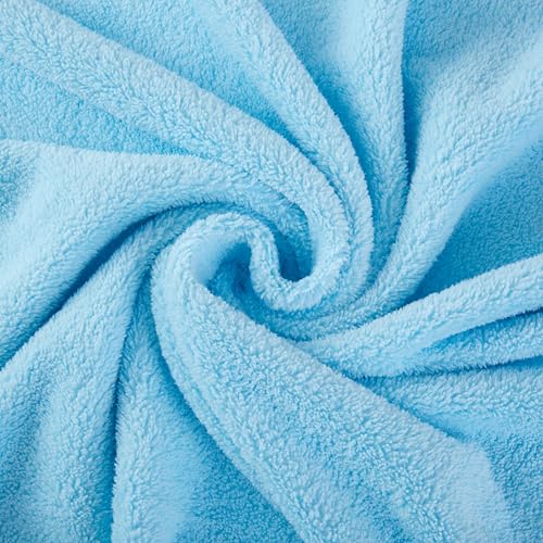 Image of JN&LULU Organic Cotton Fabric Hooded Towel for Kids & Toddlers, Ideal at Bath, Beach, Pool