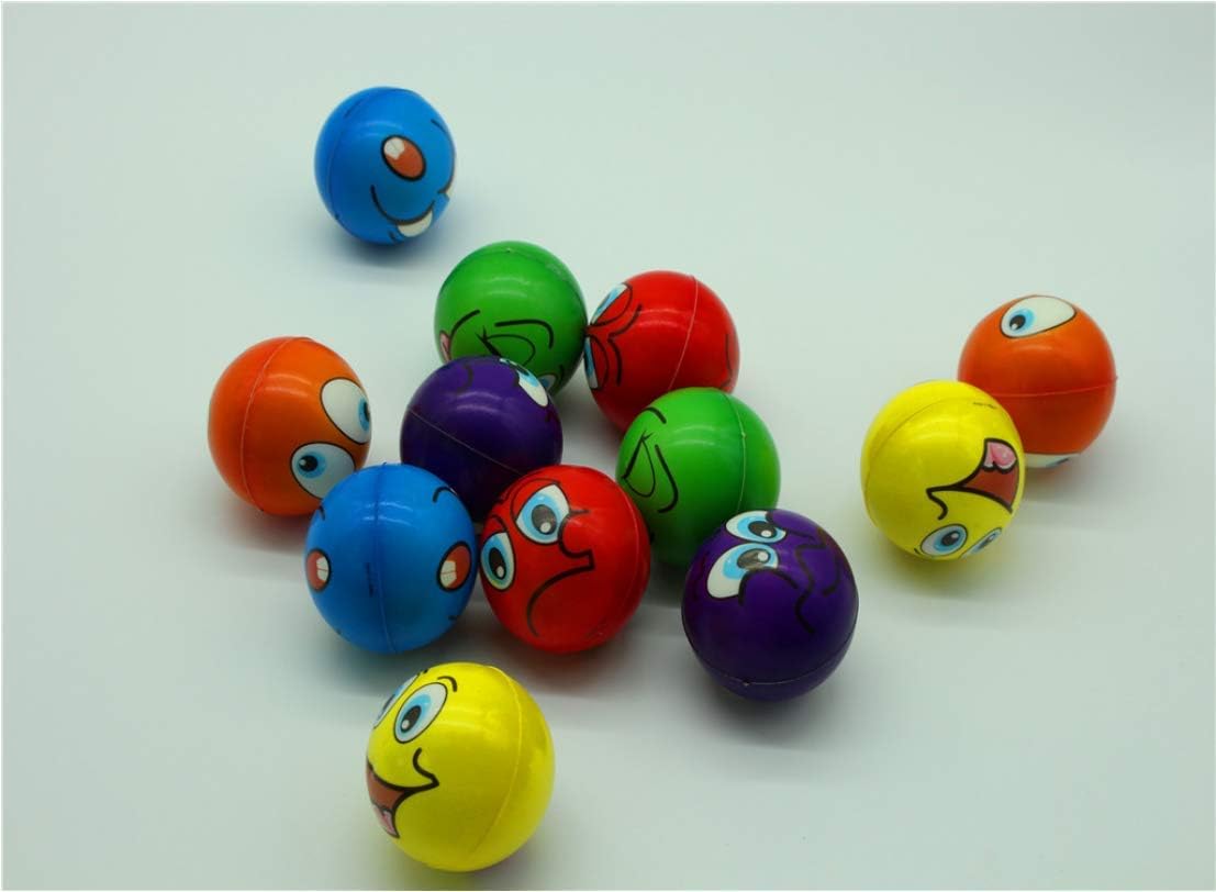 Smiley face All Printed Ball Vent Toy Sponge Foam Ball Smiley Pressure Ball Children's Toy Ball