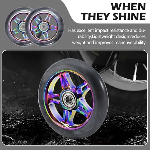 Roues de trottinette 110 mm anti vibration avec roulements ABEC 9