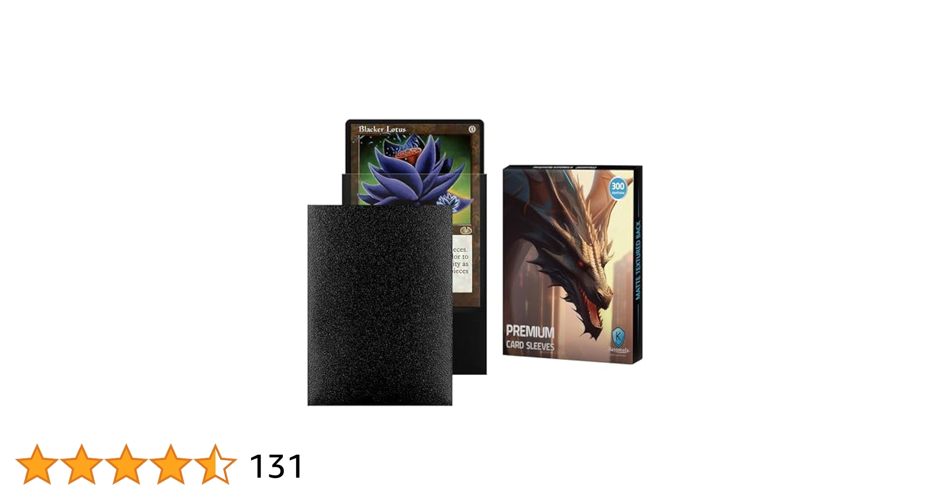 MTG 告別スリーブ　20枚入り✖️5パック Amazon.co.jp: ブラックMTGカードスリーブ300CT、マット