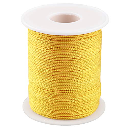 Nylon Thread Twine for Gardening Braided Bracelets DIY Crafts (1mm-394feet, Yellow)