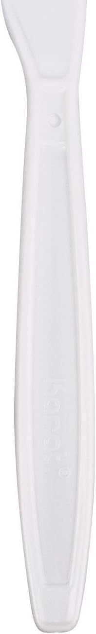 Karat U3531W 7.5" Poly-Wrapped Heavy-Weight Disposable Knife, White (Pack of 1000)
