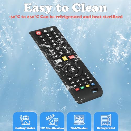 Image of Baby Teether Toy TV Remote Control Shape Teething Toys for Babies 3-24 Months, Chew Toys for Infants Teething Relief, Freezer BPA Free